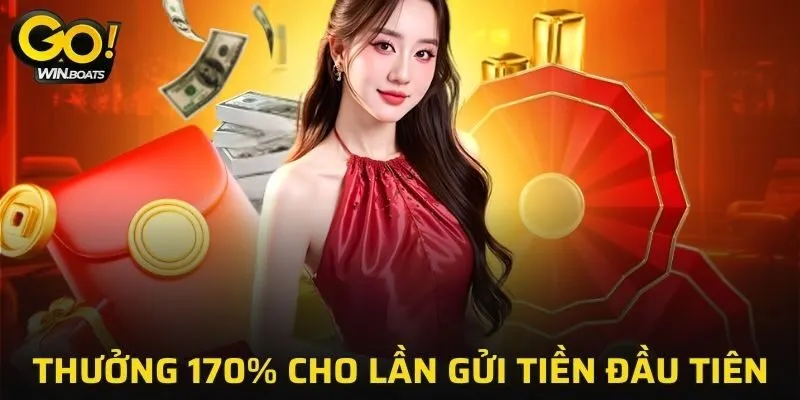 GOWIN thưởng 170% cho lần gửi tiền đầu tiên